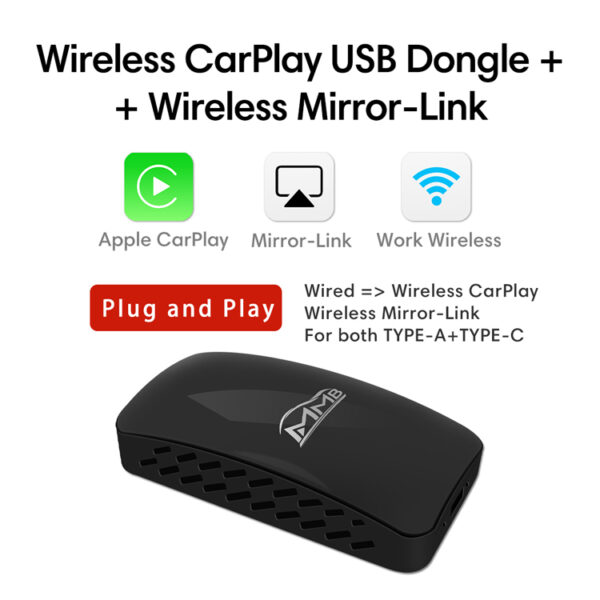 wired to wireless carplay dongle iphone
