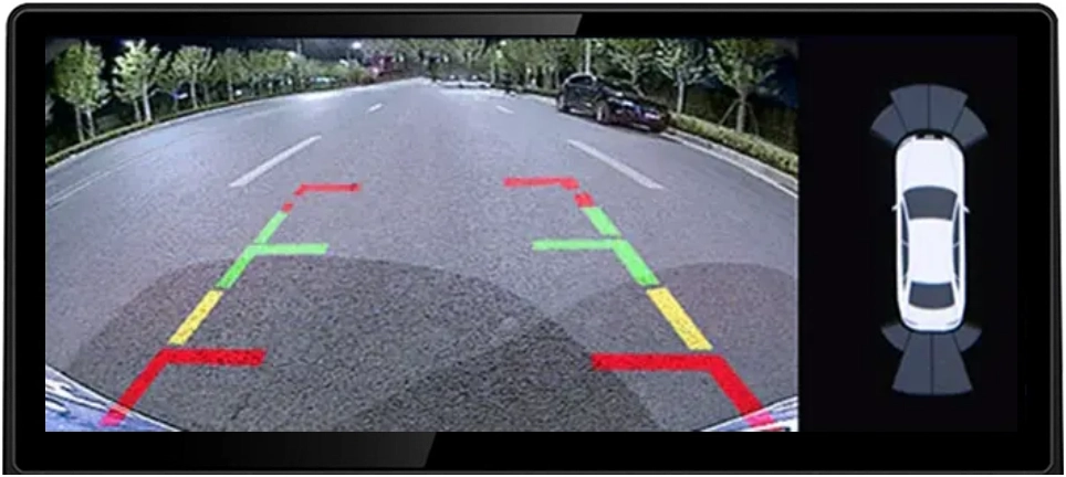Parking cameras supported